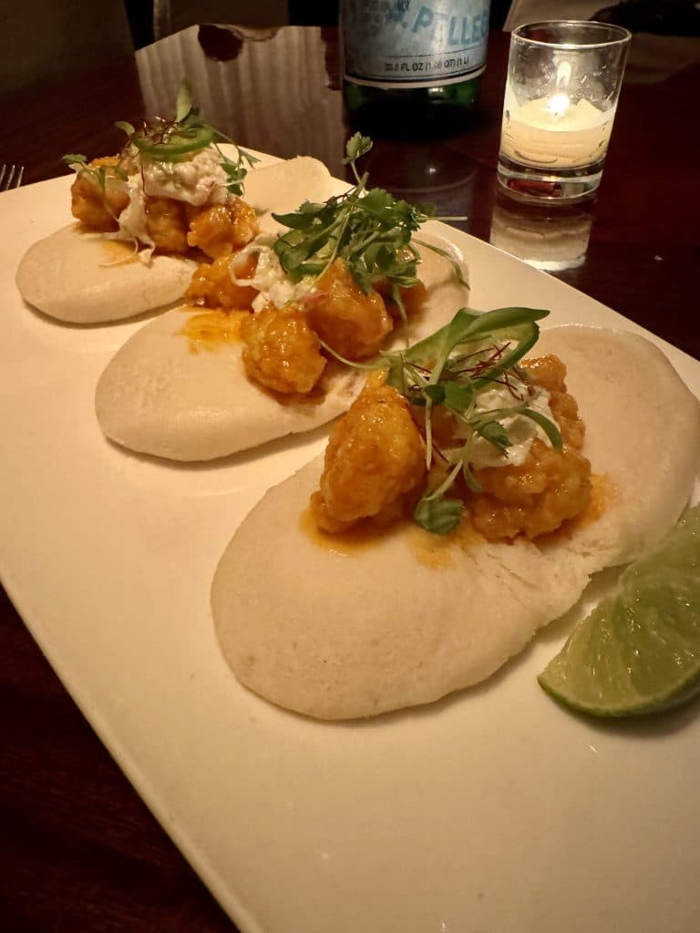 Spicy Rock Shrimp Bao Bun