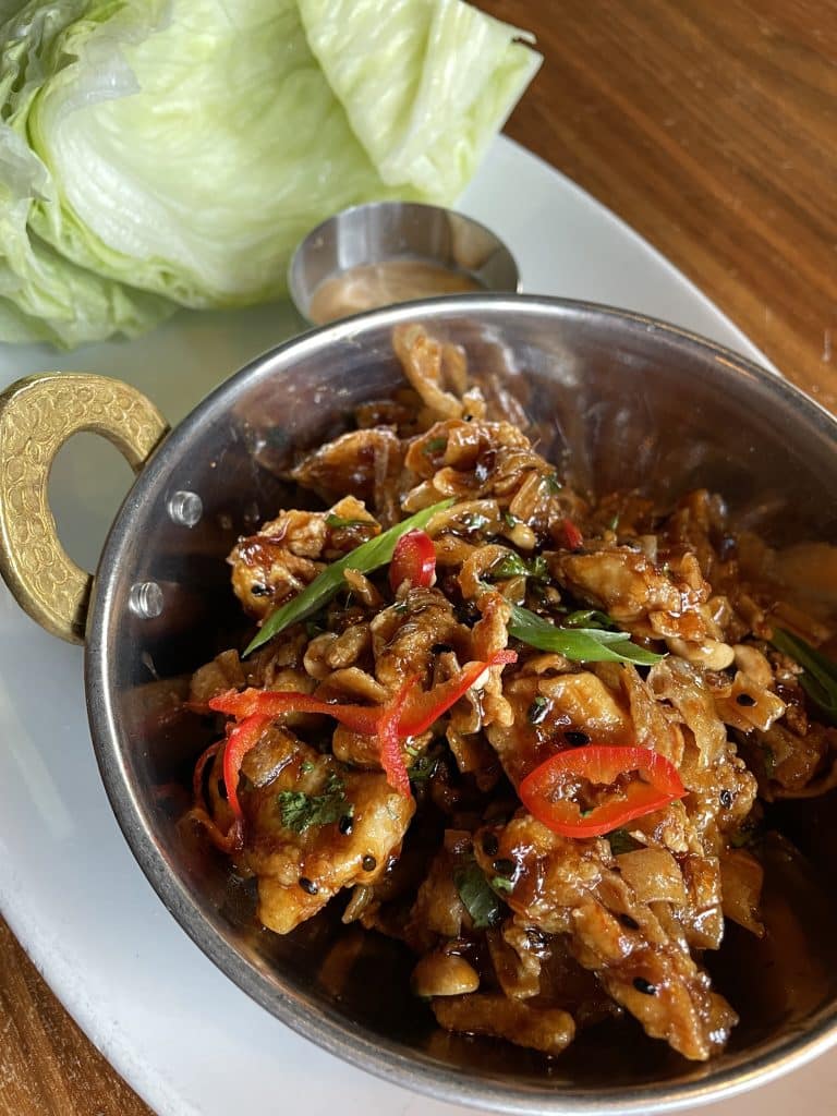 Szechuan Chicken Lettuce Wraps