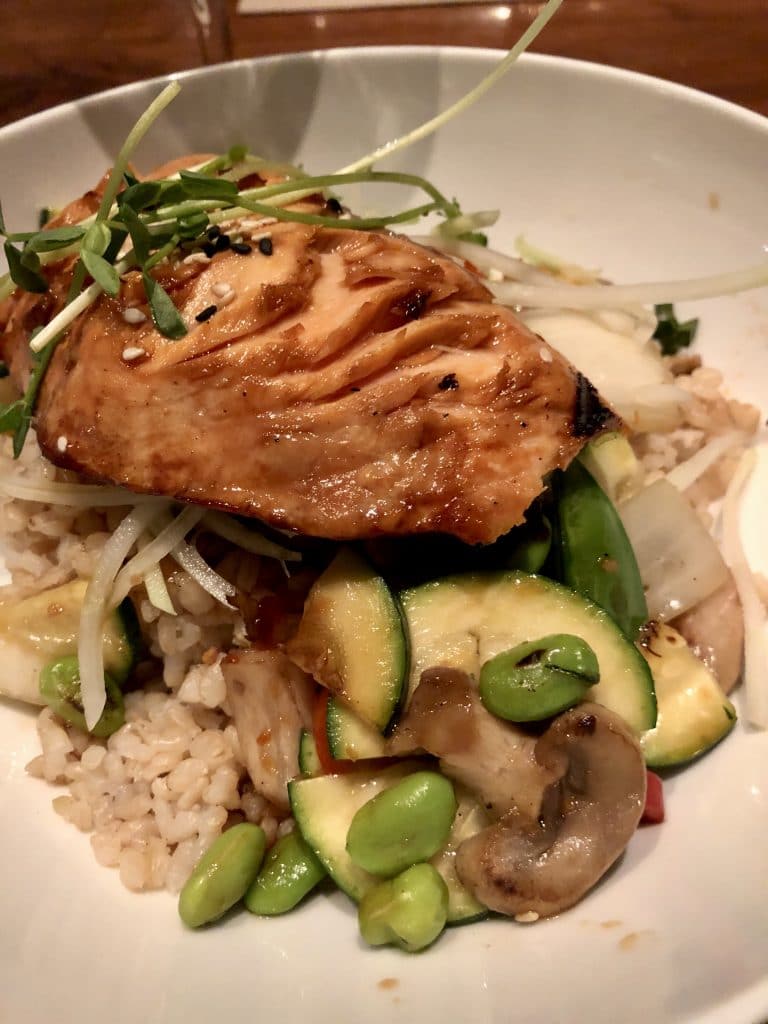 BBQ Salmon Rice Bowl