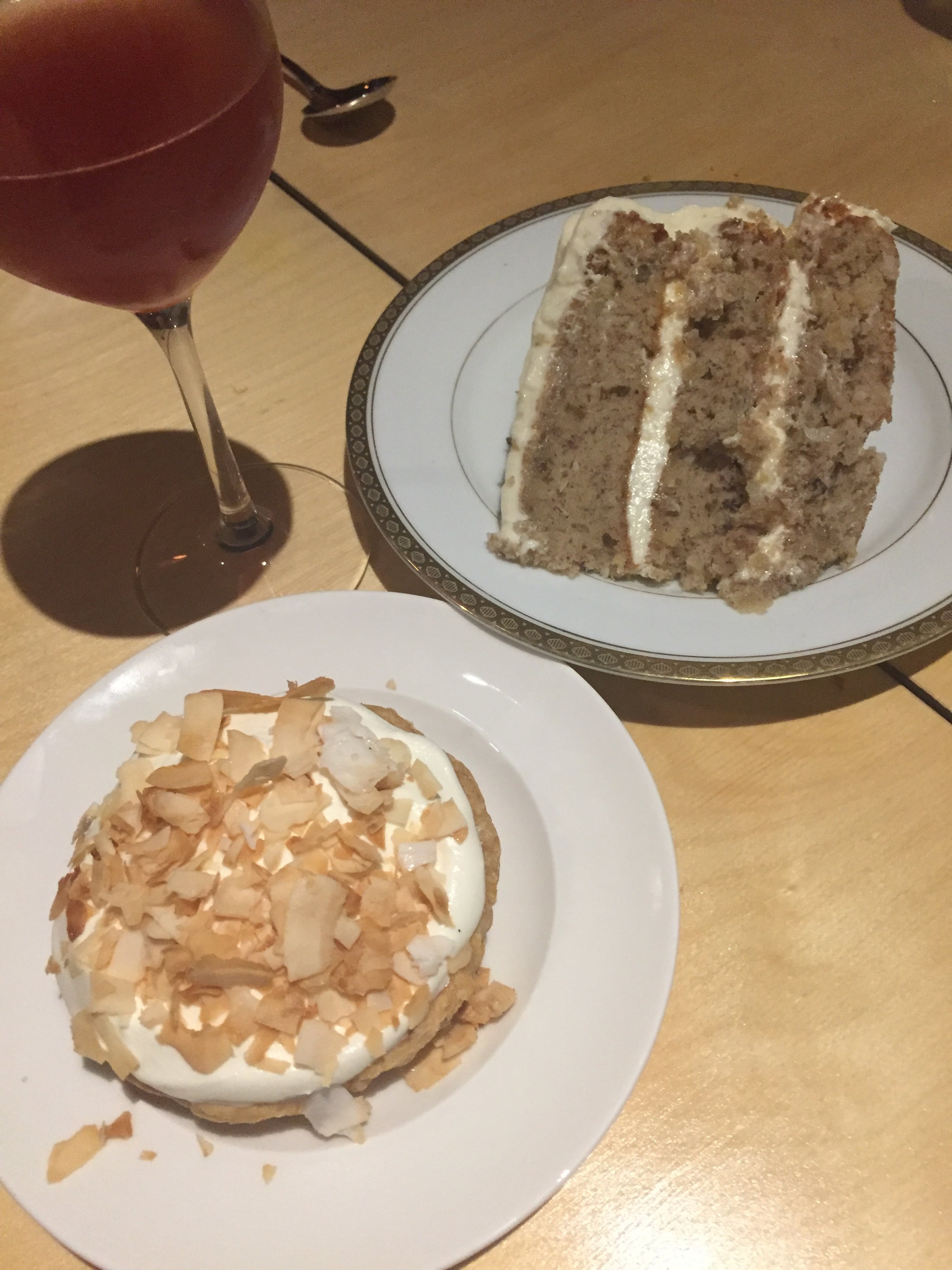 Hummingbird Cake and Coconut Cream Pie