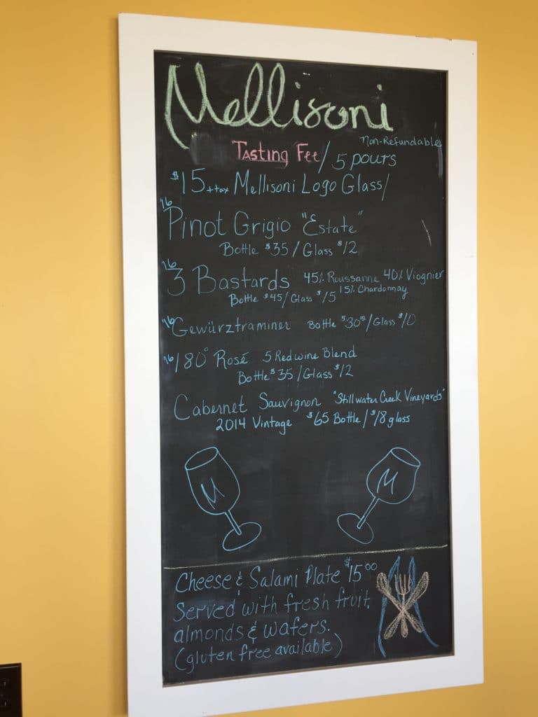 Mellisoni Menu