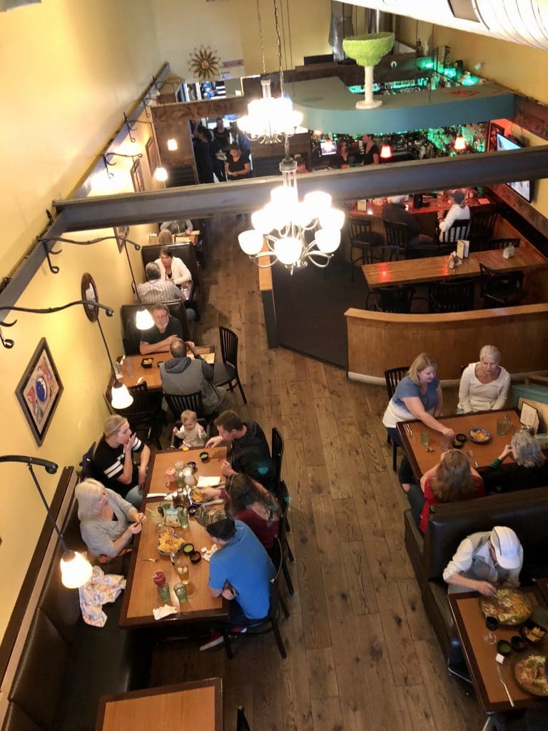 View of the Dining Area from the Loft