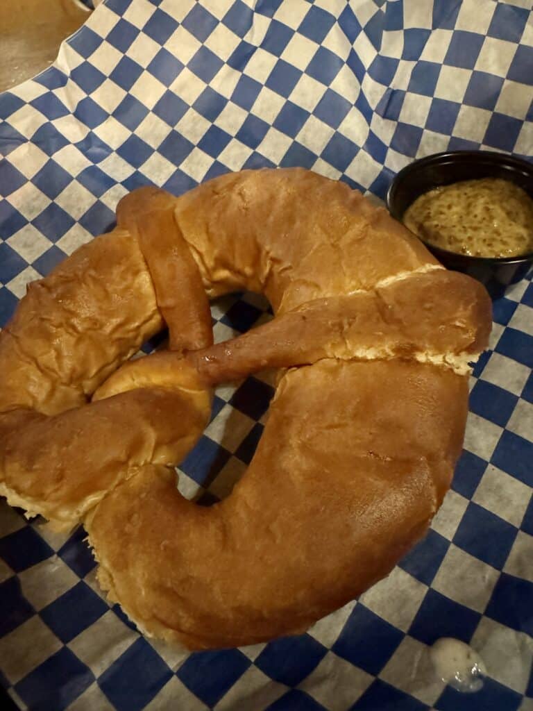 German Pretzel with Mustard