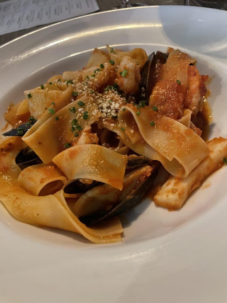 Seafood Pappardelle