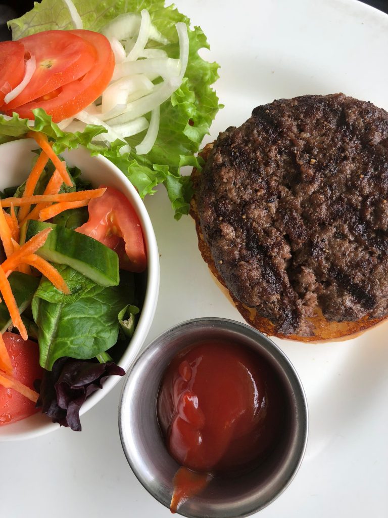 Burger with Salad