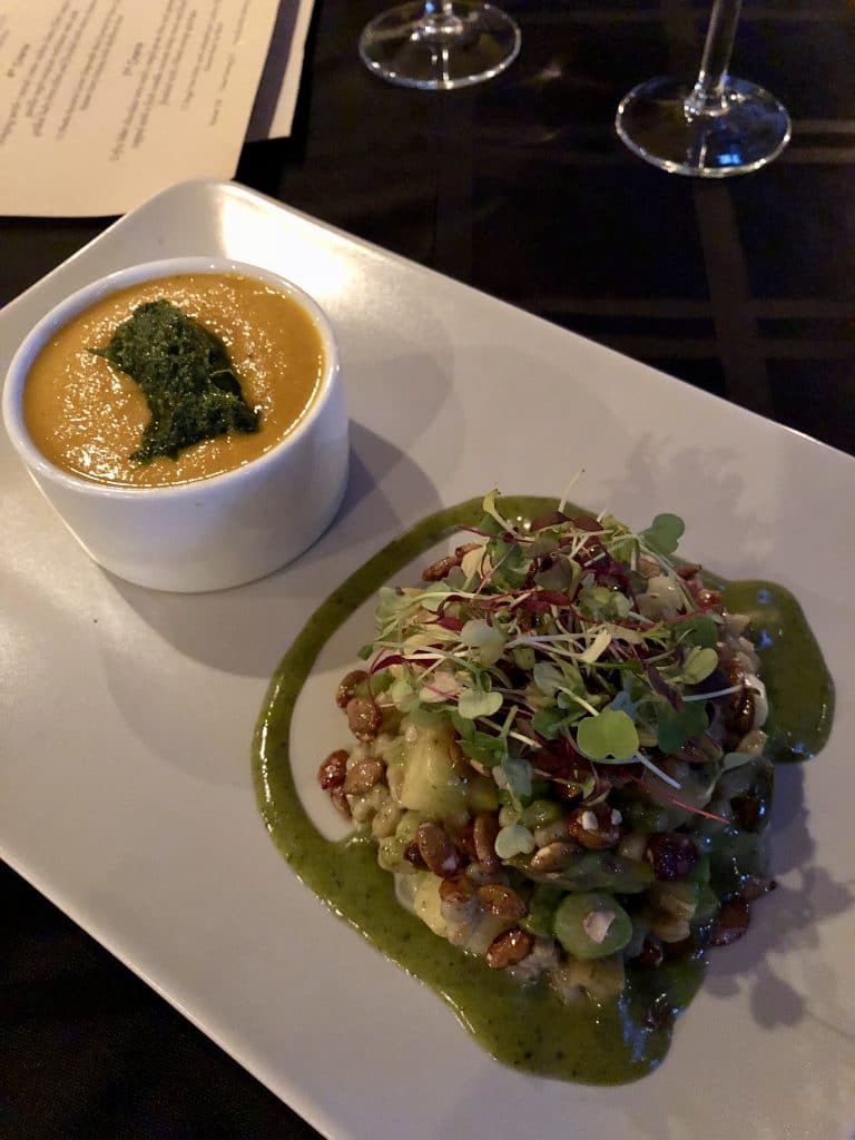 Carrot Bisque with Parsnip Salad