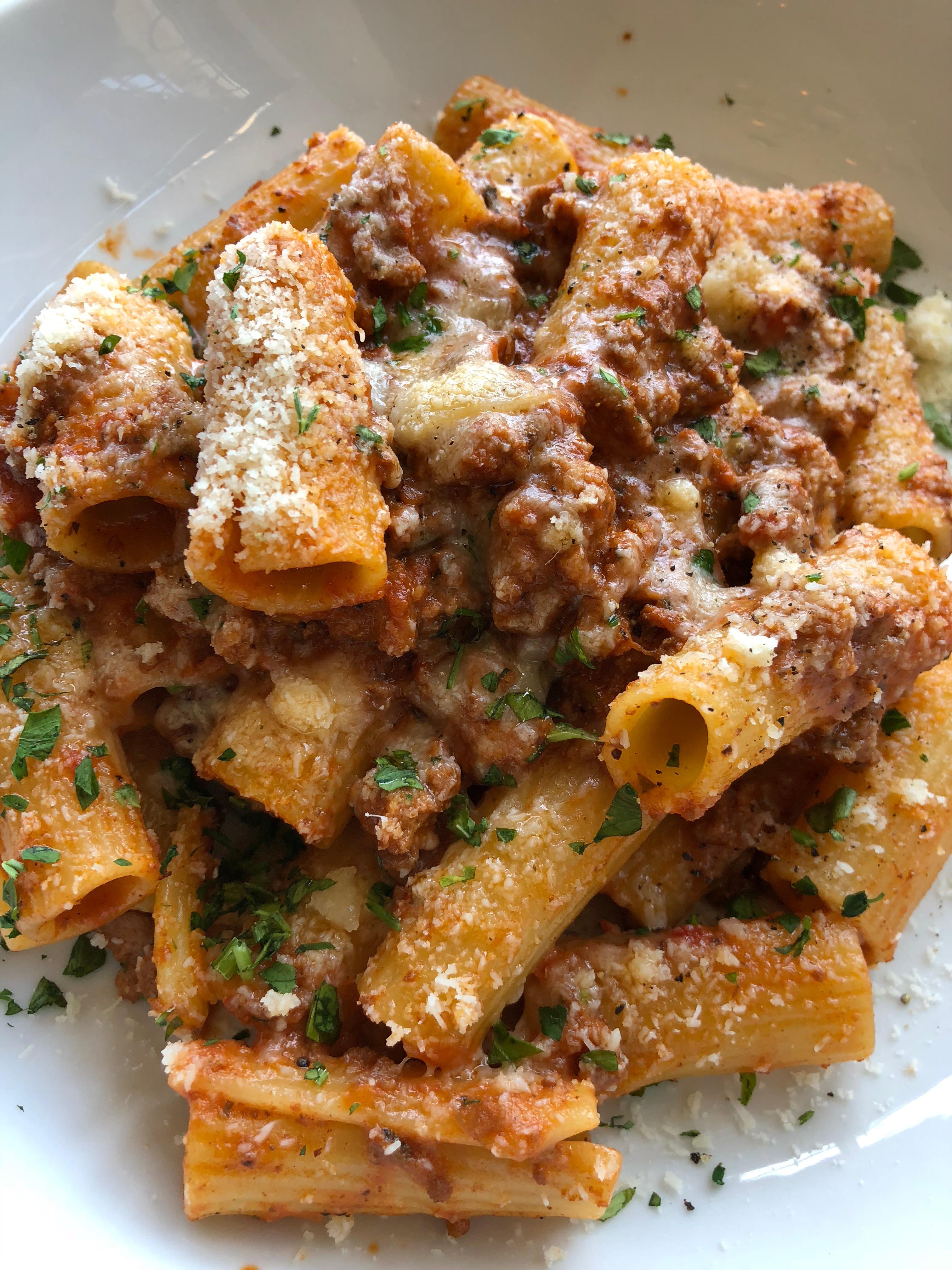 Rigatoni alla Bolognese