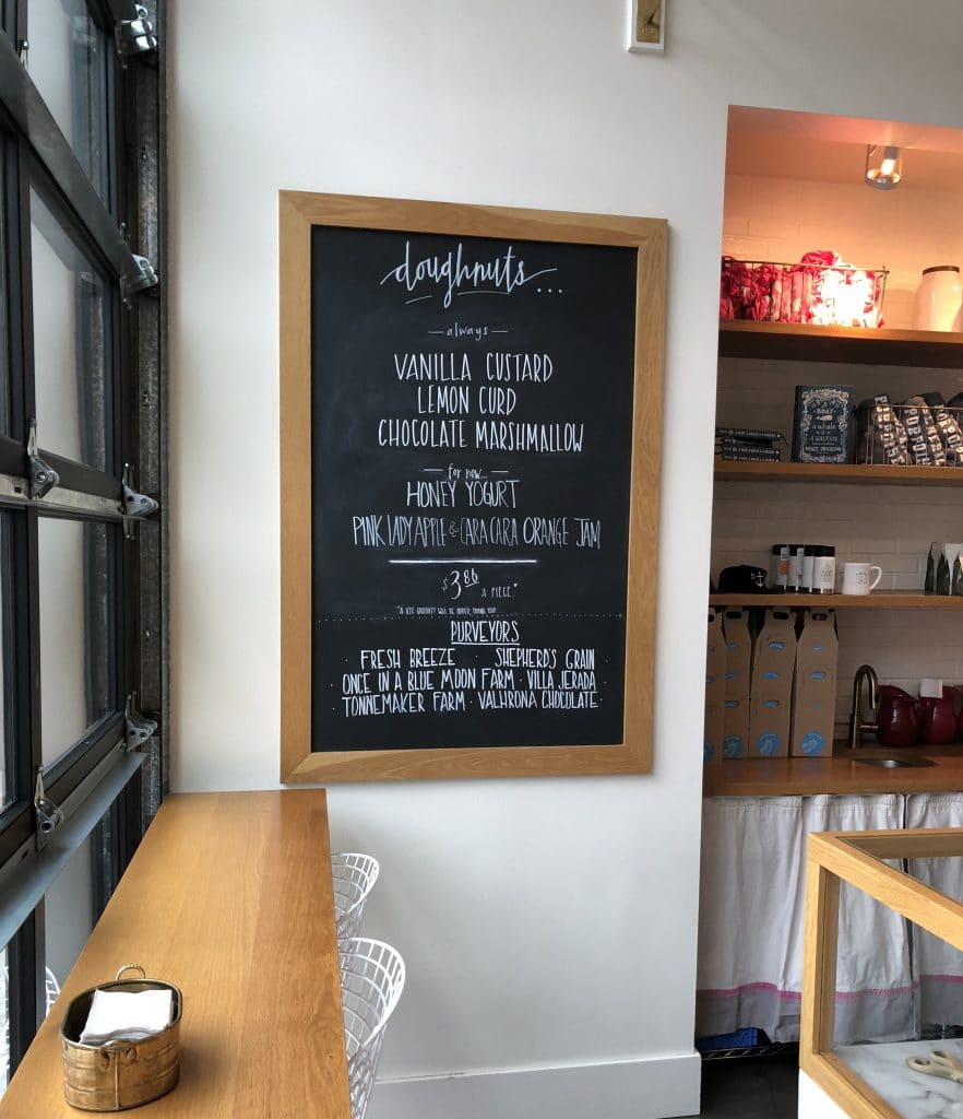 Doughnut Menu