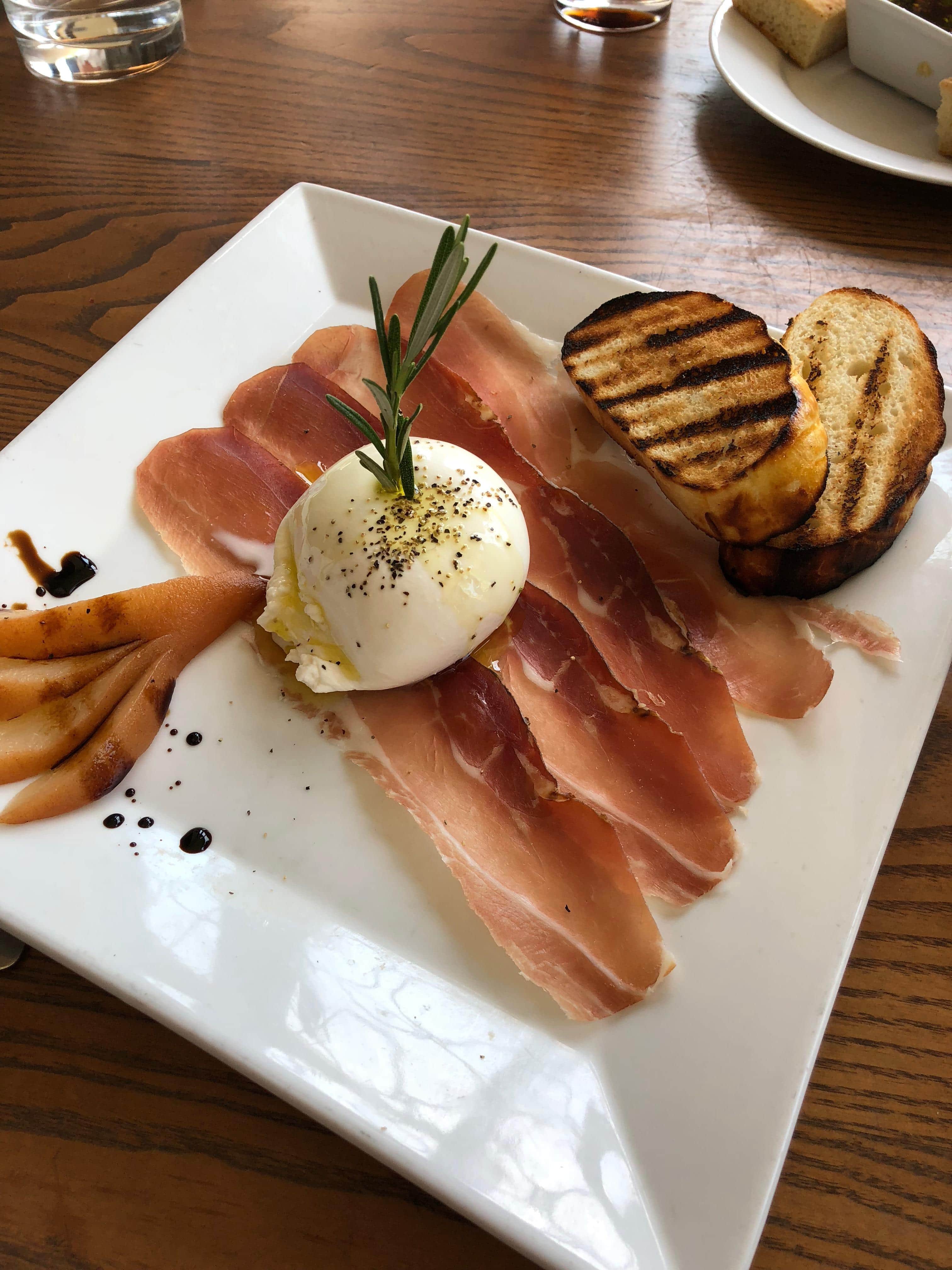 Speck and Burrata