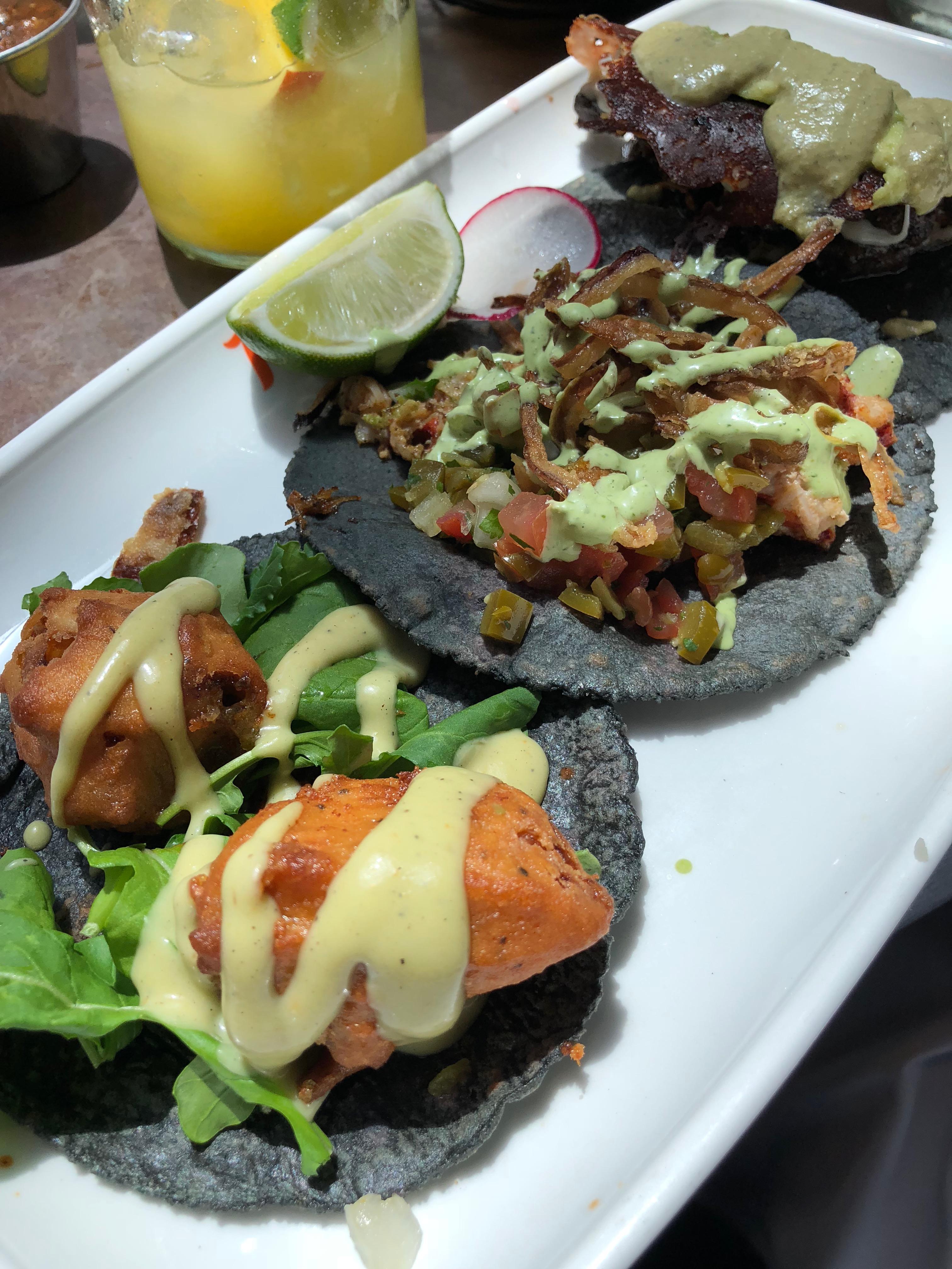 Taco Plate: Chili Rellenos, Lobster, Filet Mignon