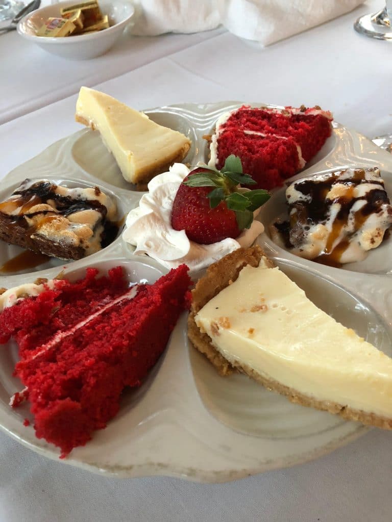 Key Lime Pie, Red Velvet Cake, Mississippi Mud Pie