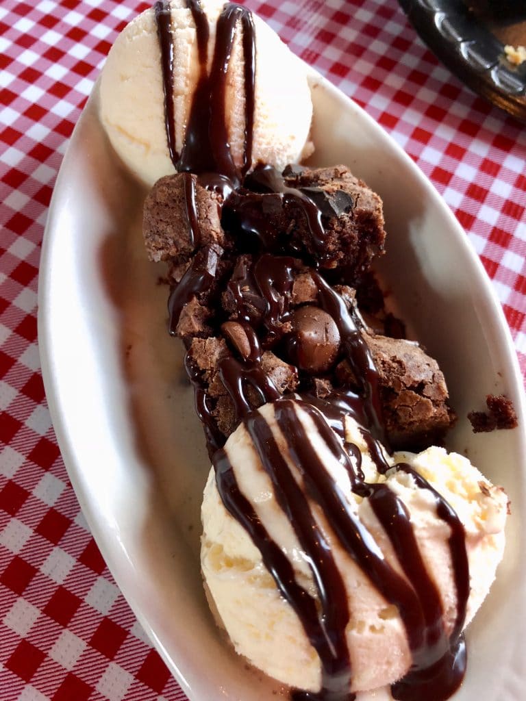 Brownie and Ice Cream