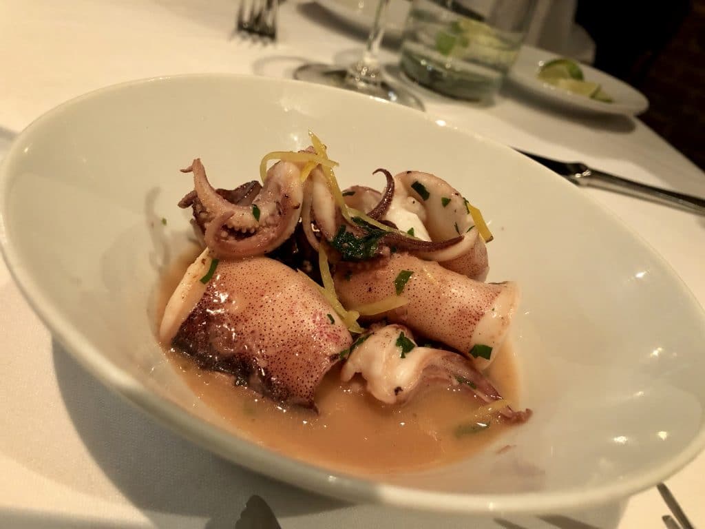 Pacific Calamari a la Plancha