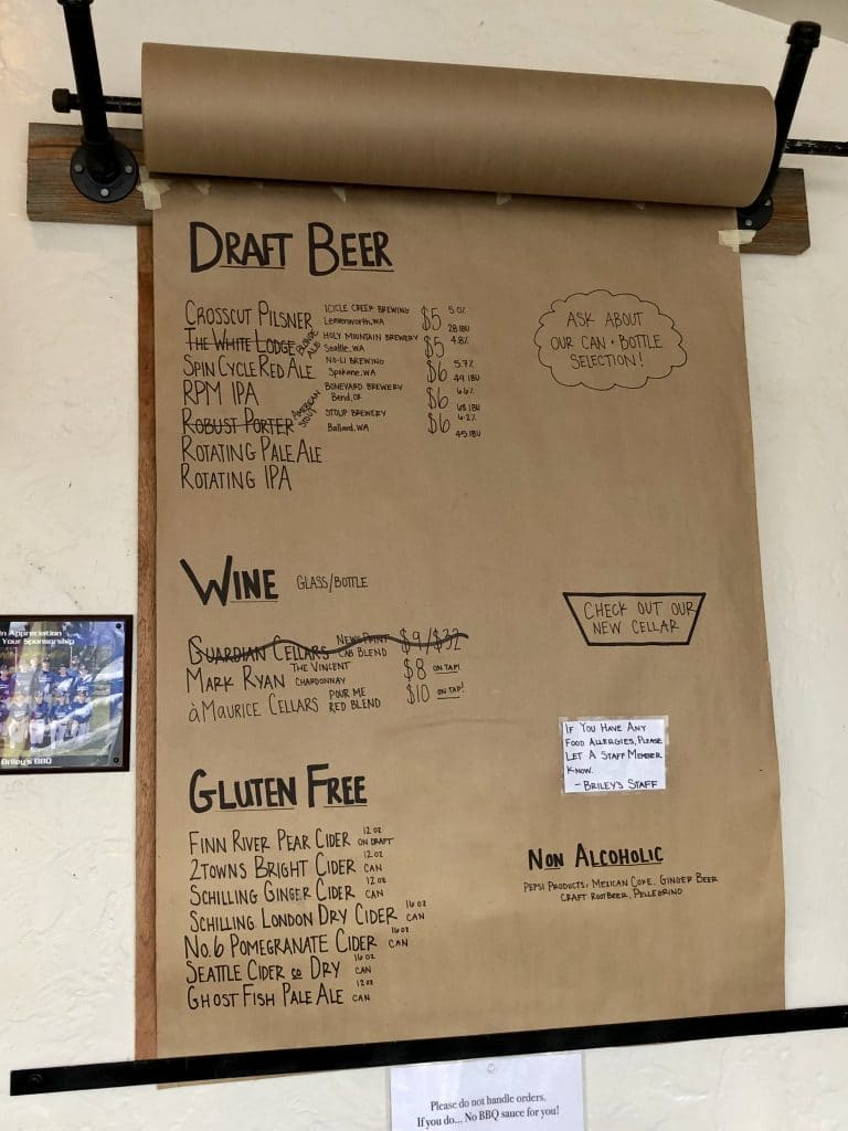 Drink Menu