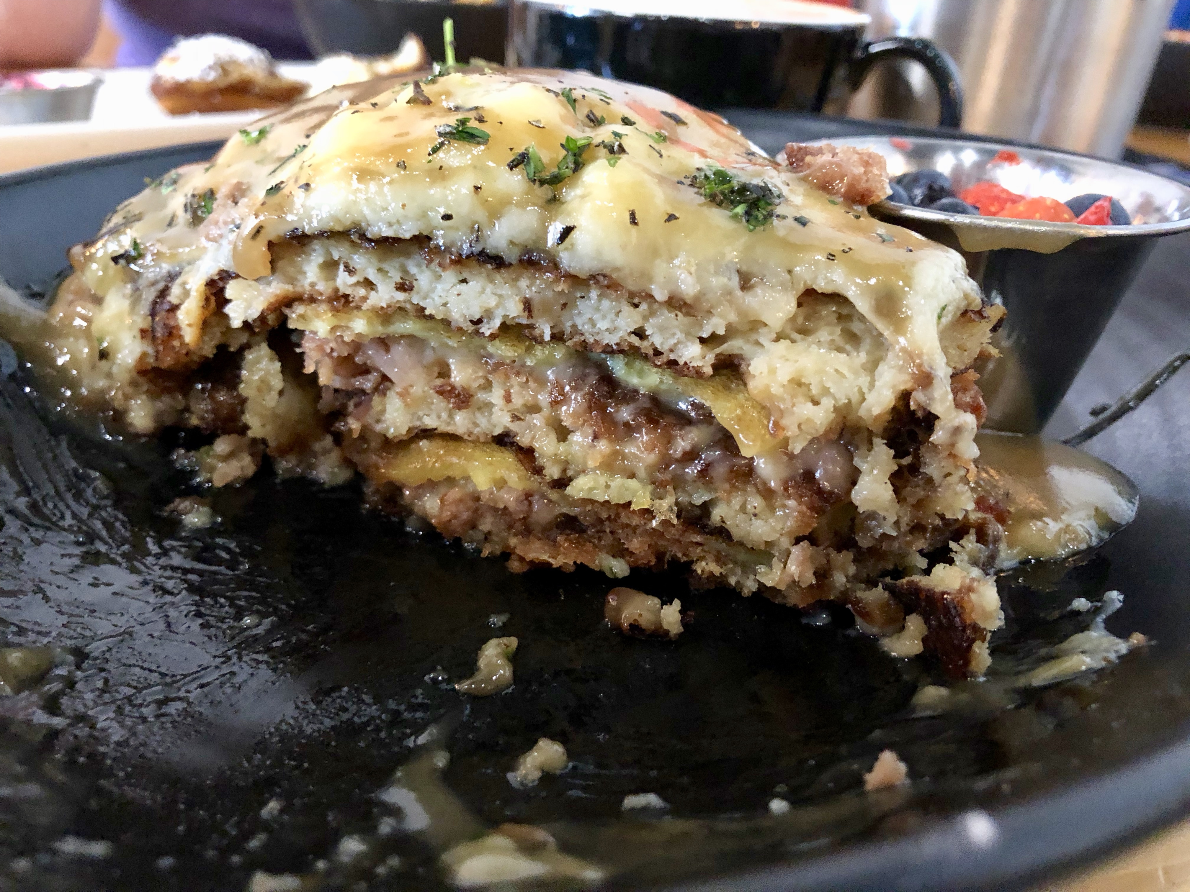 Pancake Lasagna in Cross Section