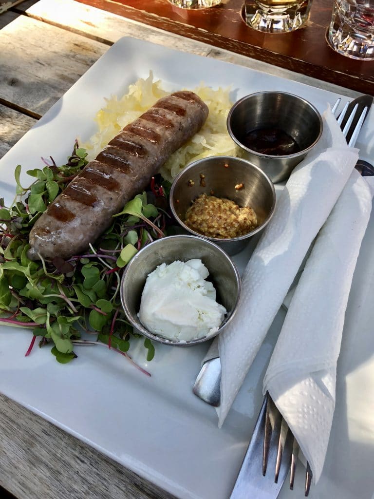 Bison Sausage Plate