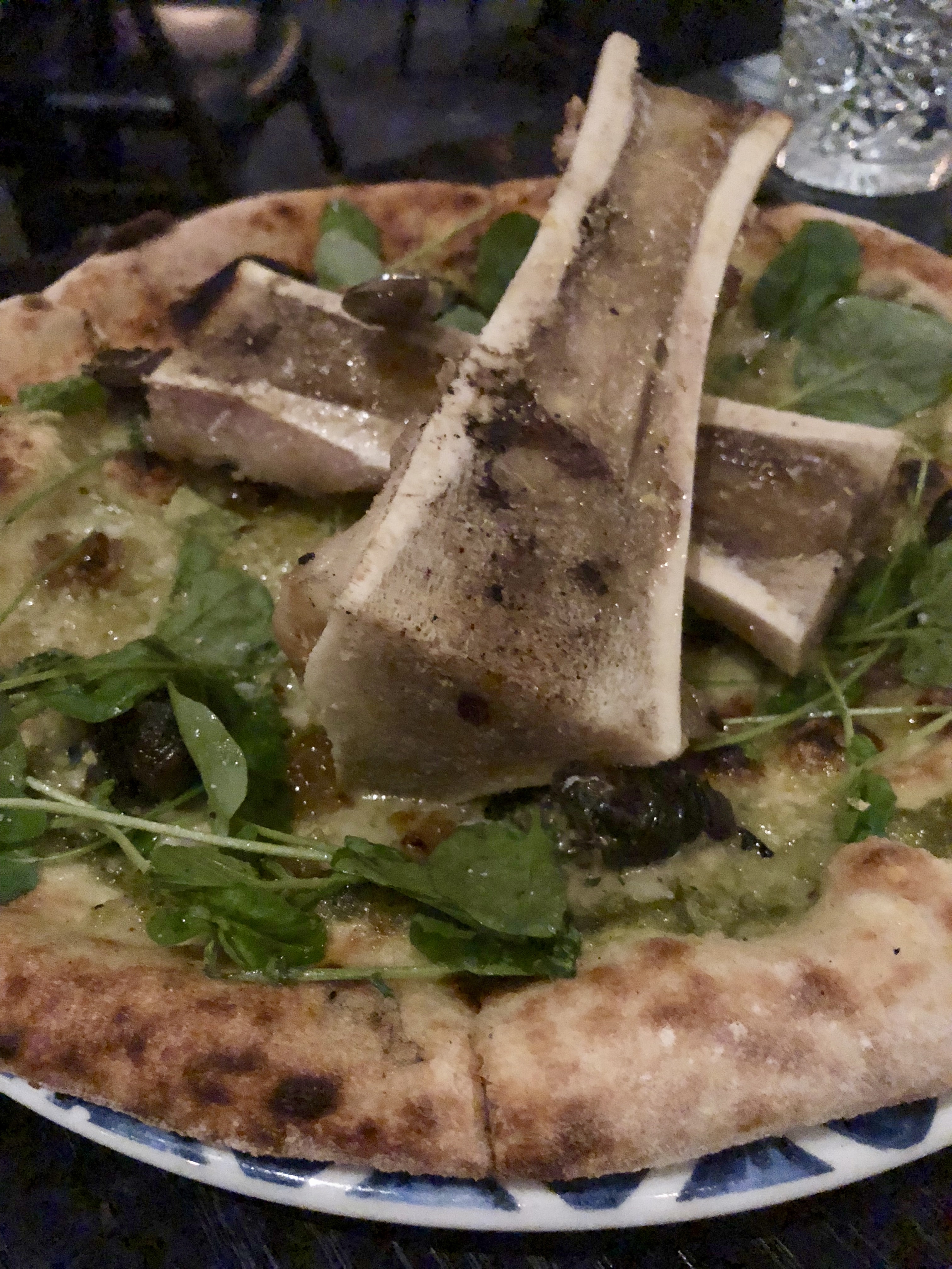Bone Marrow with Escargot Pizza