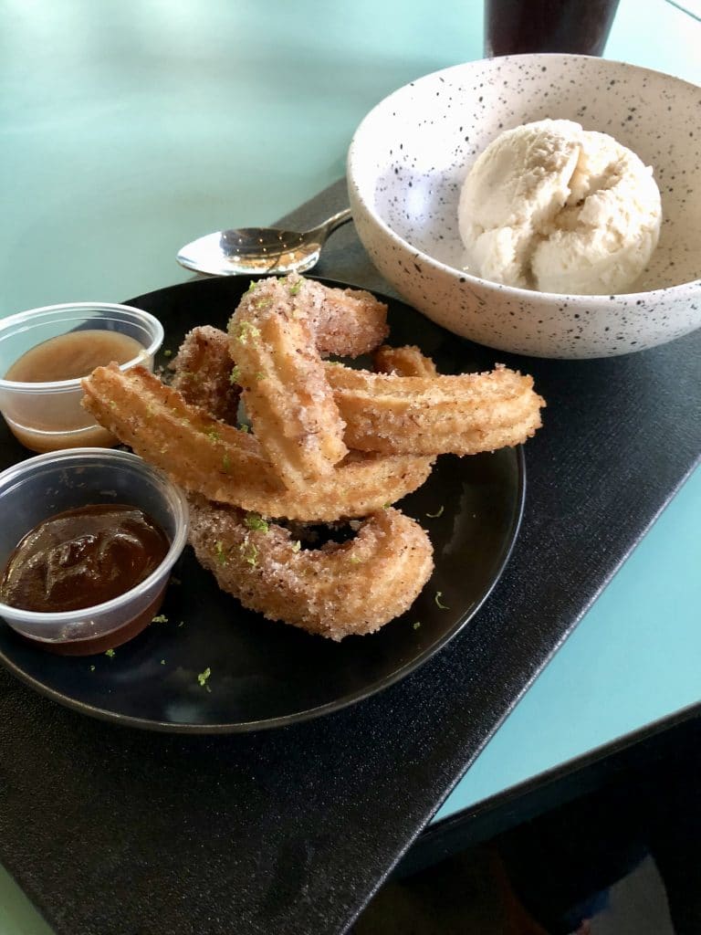 Churros with Ice Cream