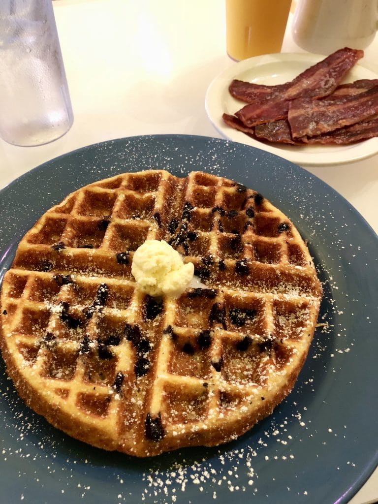 Blueberry Cornbread Waffle