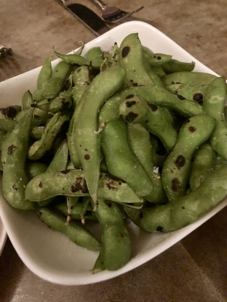 Grilled Edamame