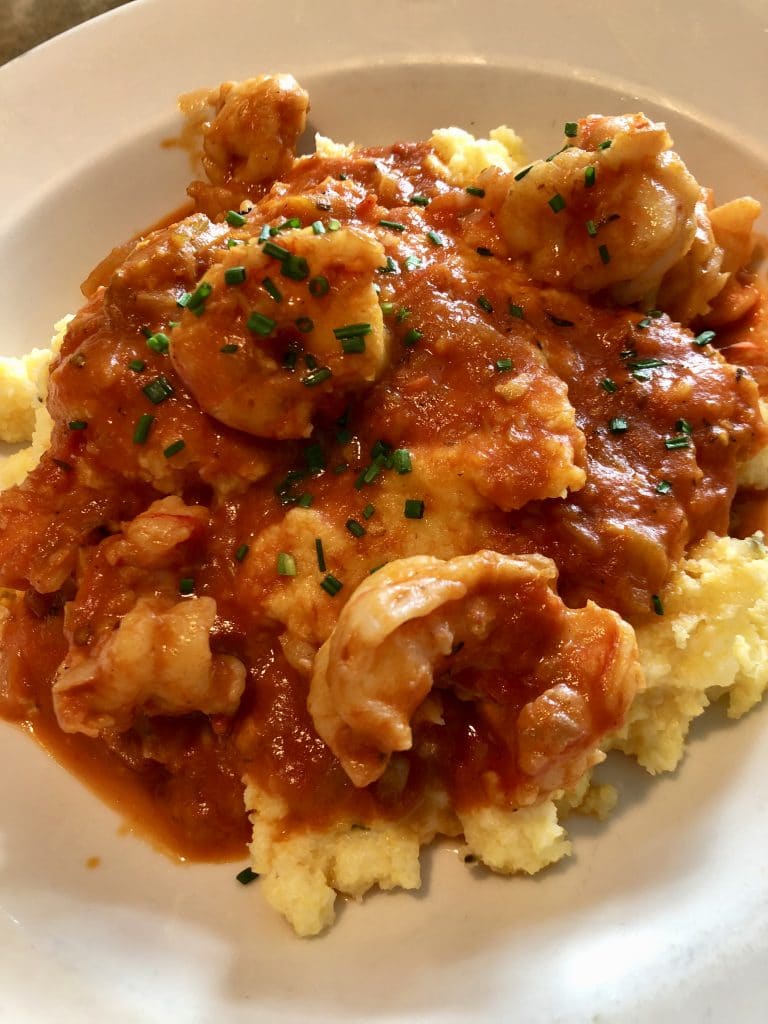 Shrimp and Polenta (Grits)