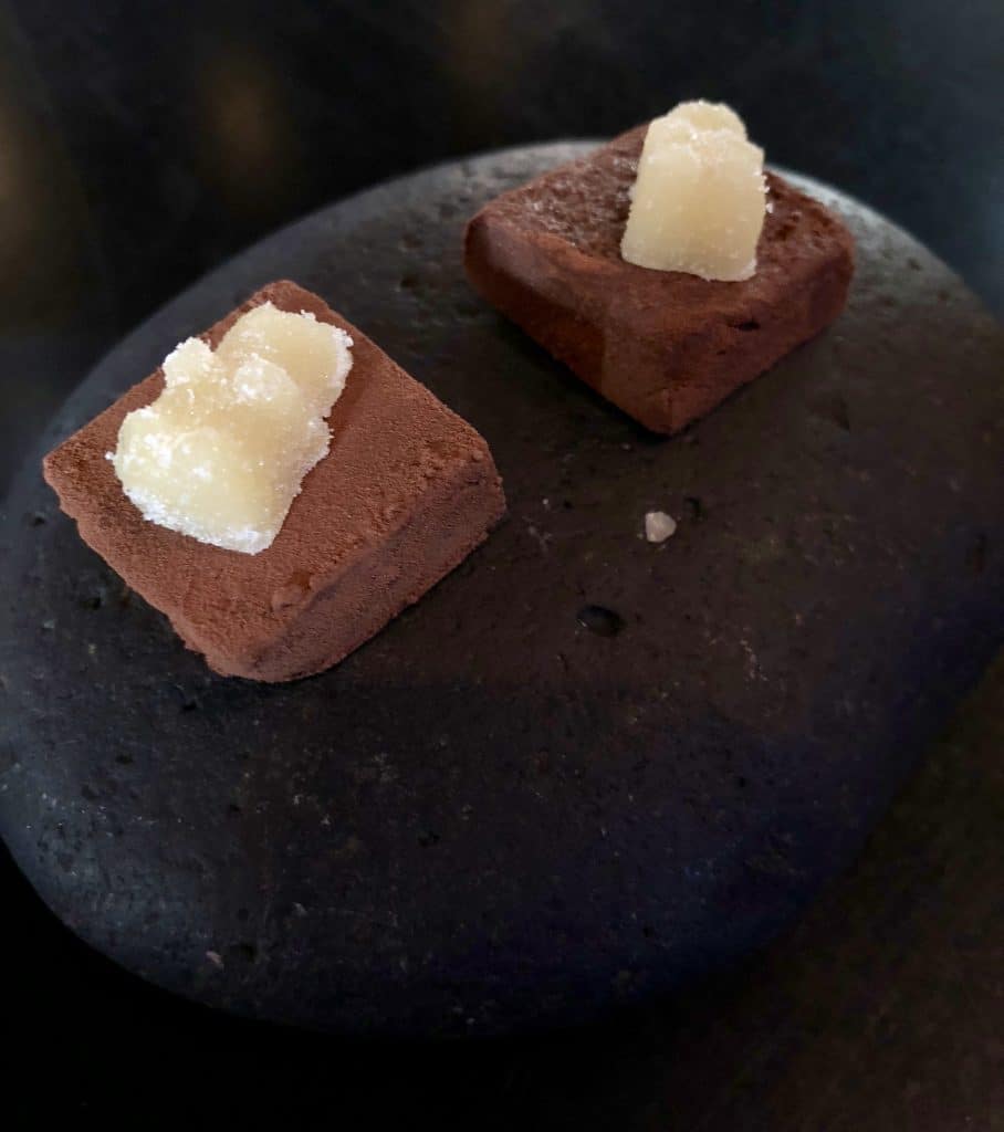 Chocolate Truffles with Olive Oil Gummy Bear