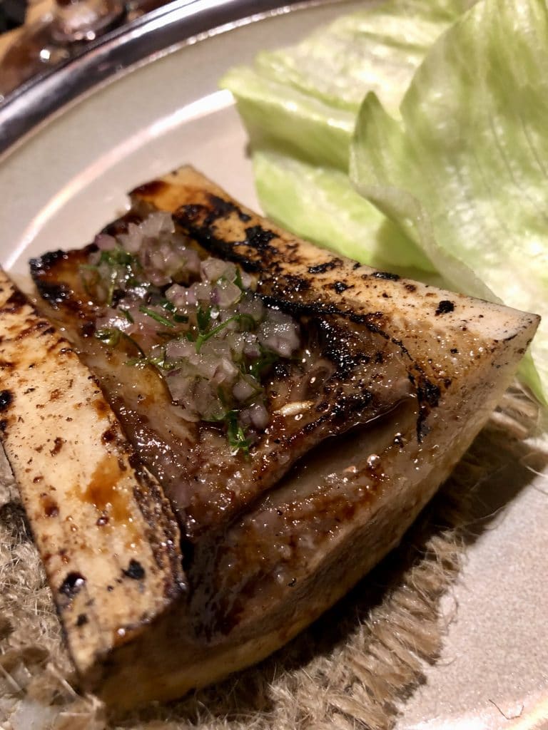 Bone Marrow with Lettuce Cups