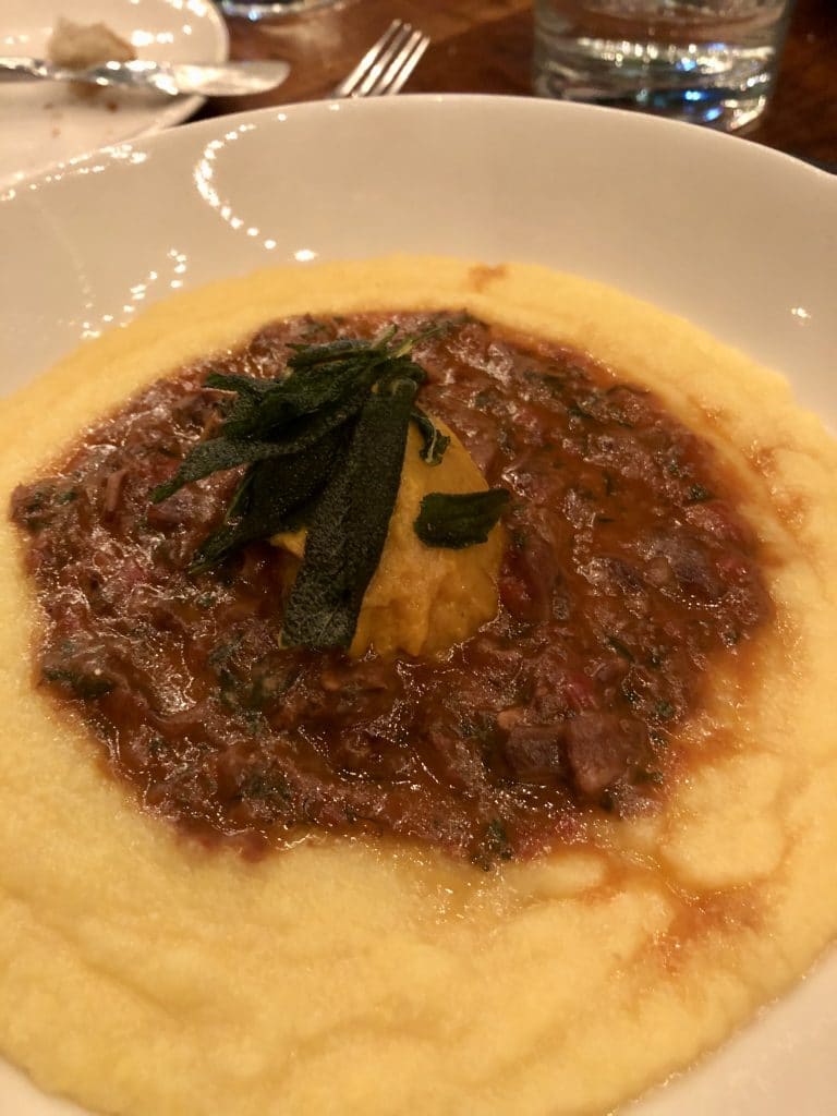 Ragú on Polenta