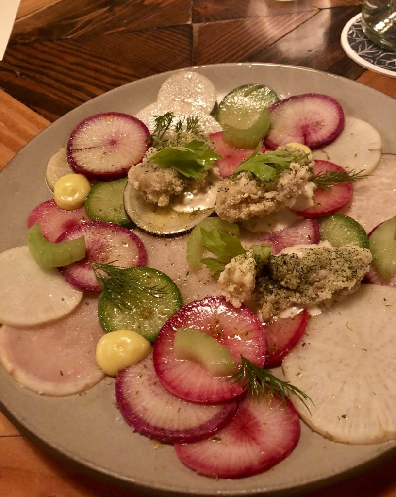 Winter Radishes with Oysters