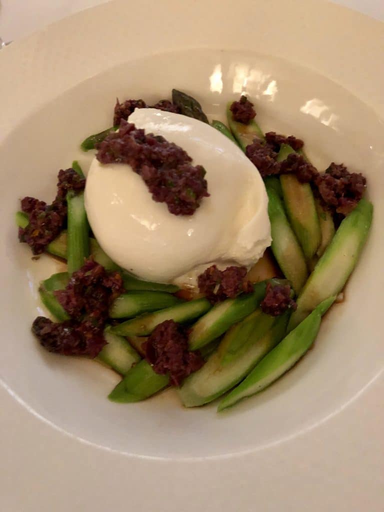 Asparagus and Burrata