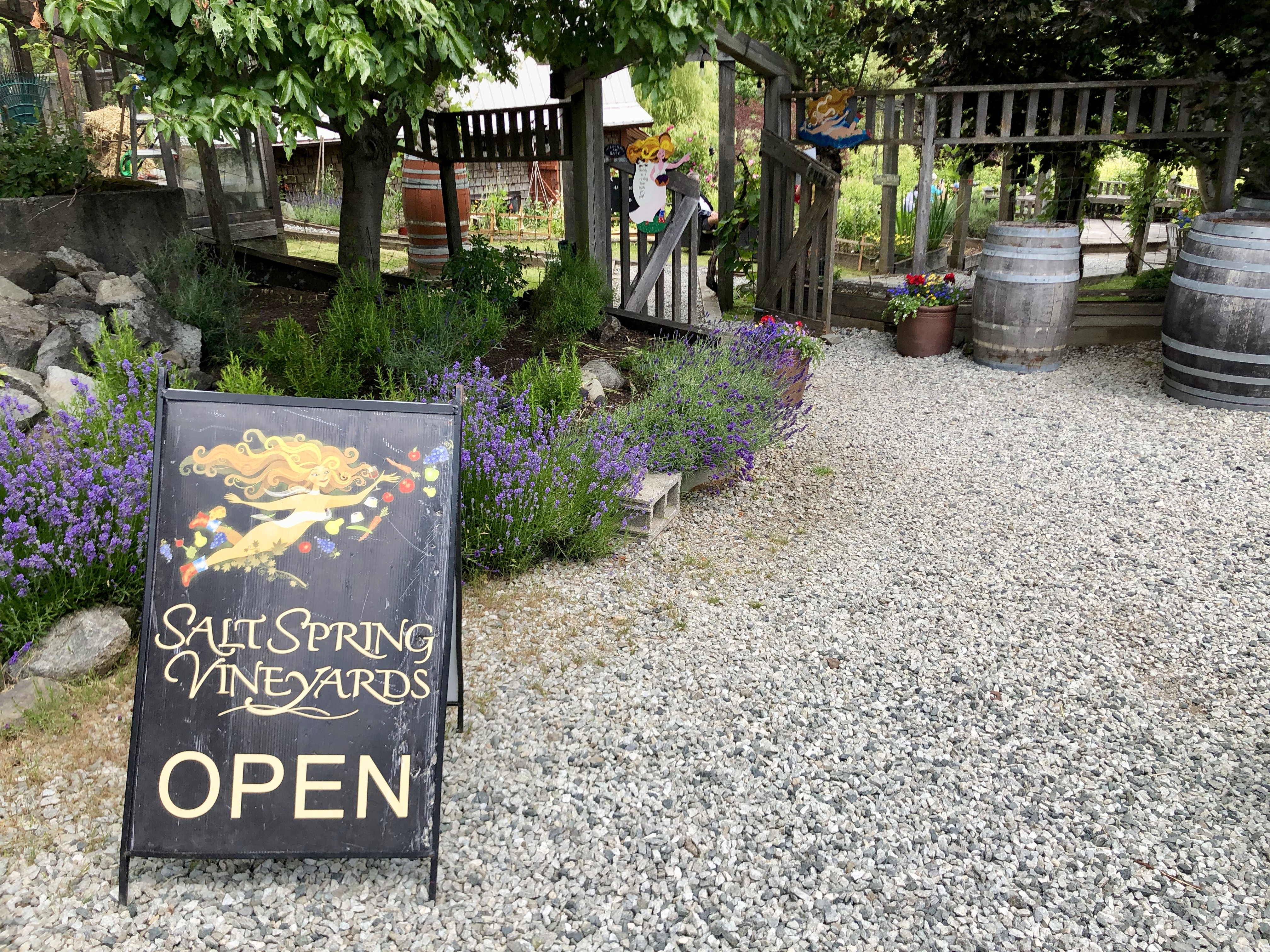 Salt Spring Vineyards Tasting Room Entrance