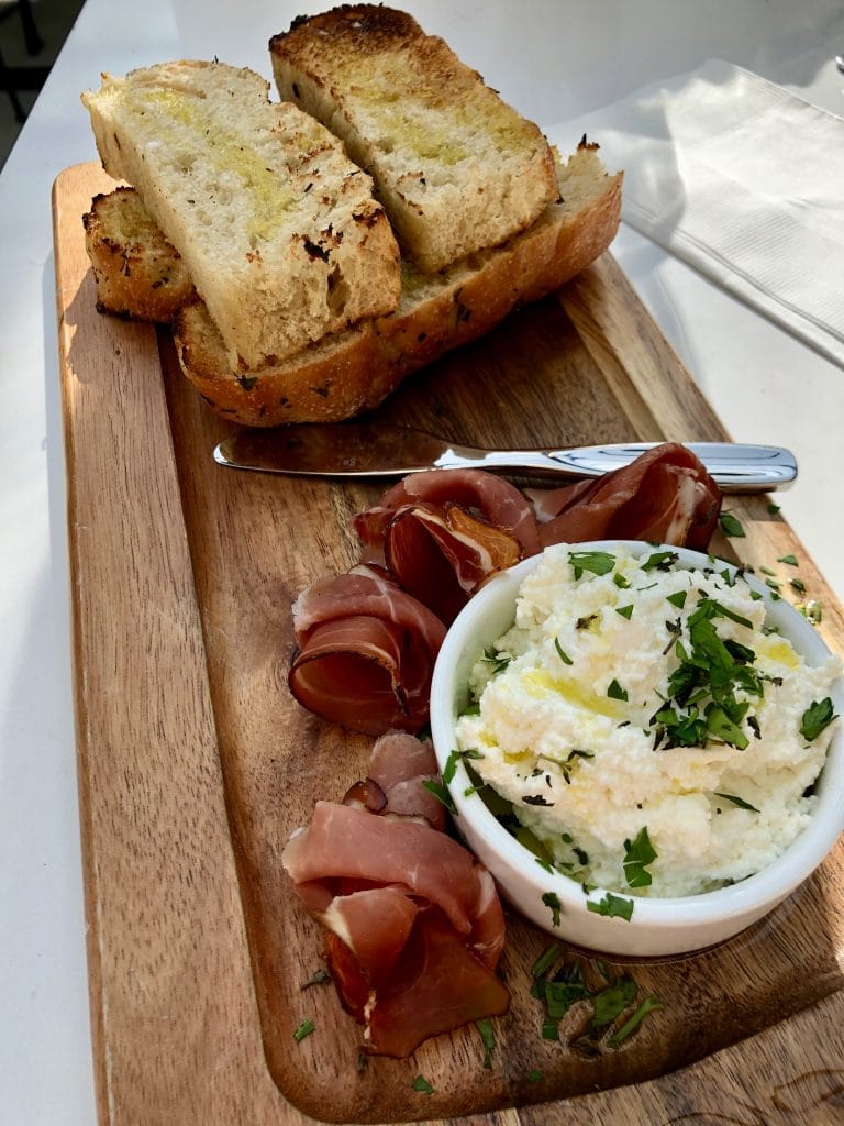 Focaccia with Prosciutto Board