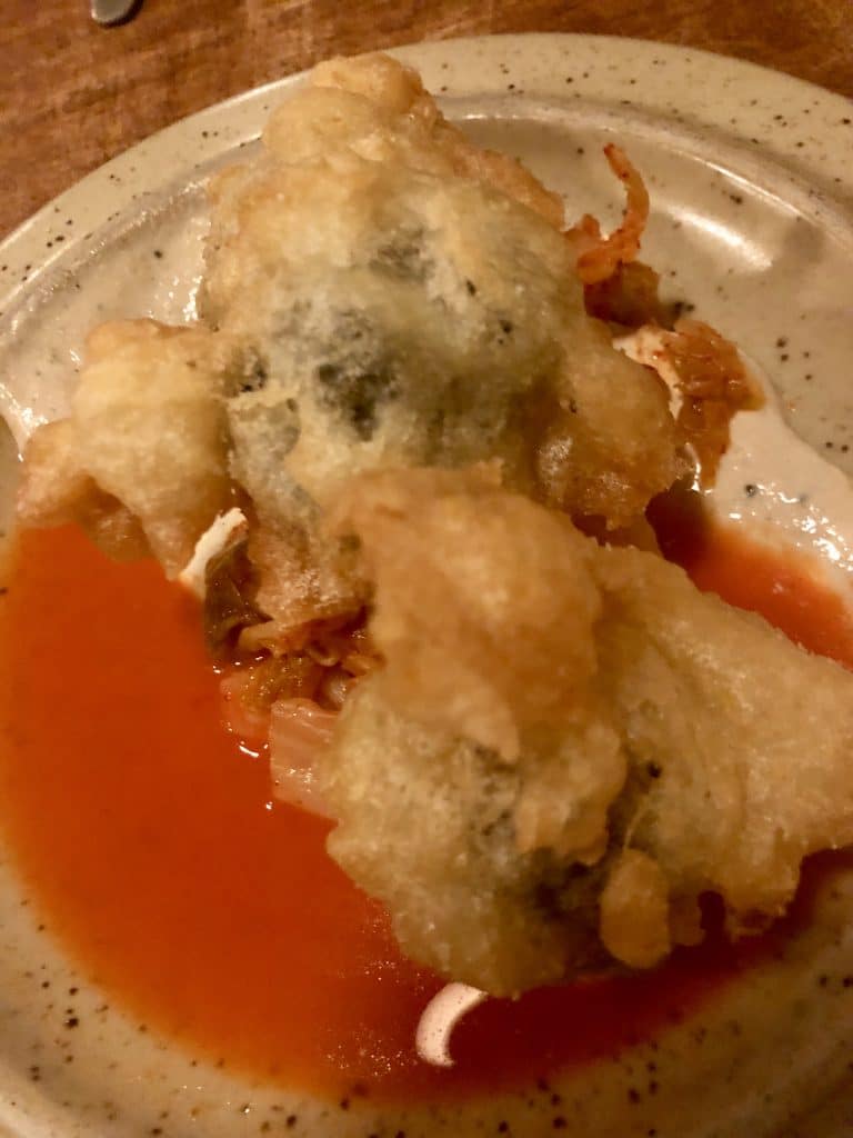 Beer Battered Nori Dumplings