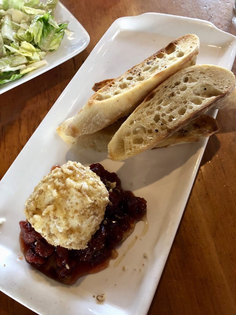 Walnut Rolled Goat Cheese with Cherry Compote