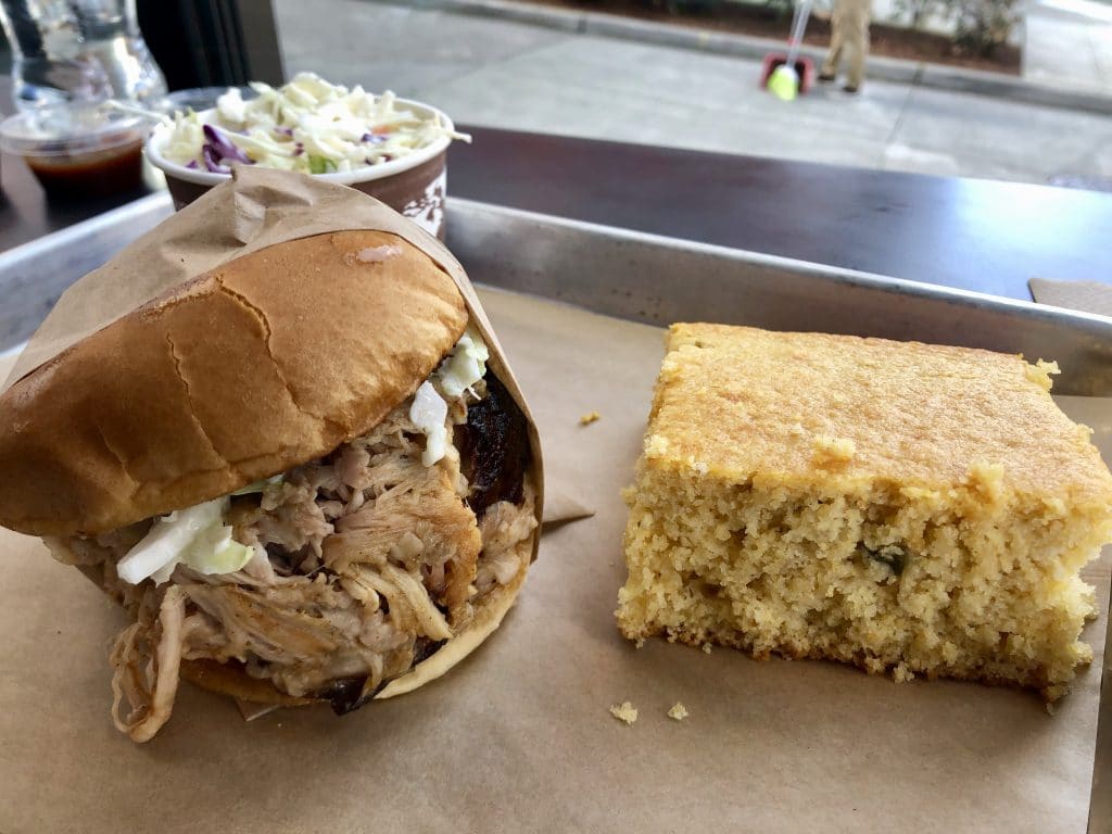 Pulled Pork, Cornbread, Coleslaw