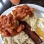 Tomato Gravy, Grits and Eggs