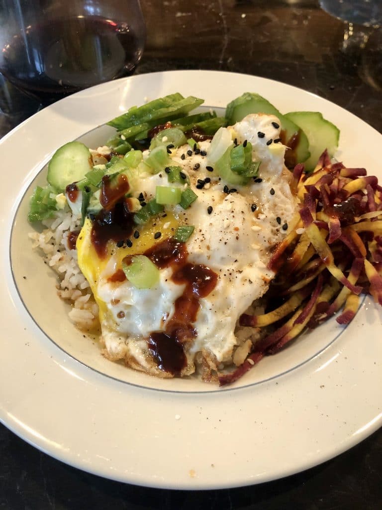 Crispy Rice Bowl with Egg