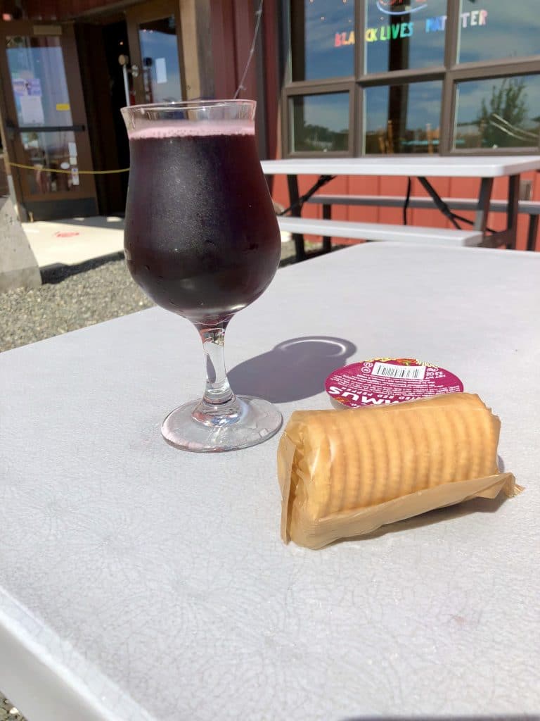 Elderberry Cider and a Snack