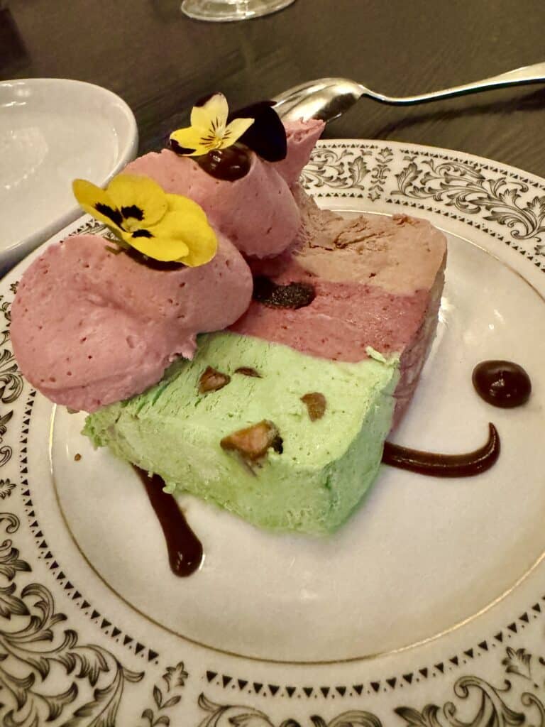 Chocolate, Cherry and Pistachio Spumoni
