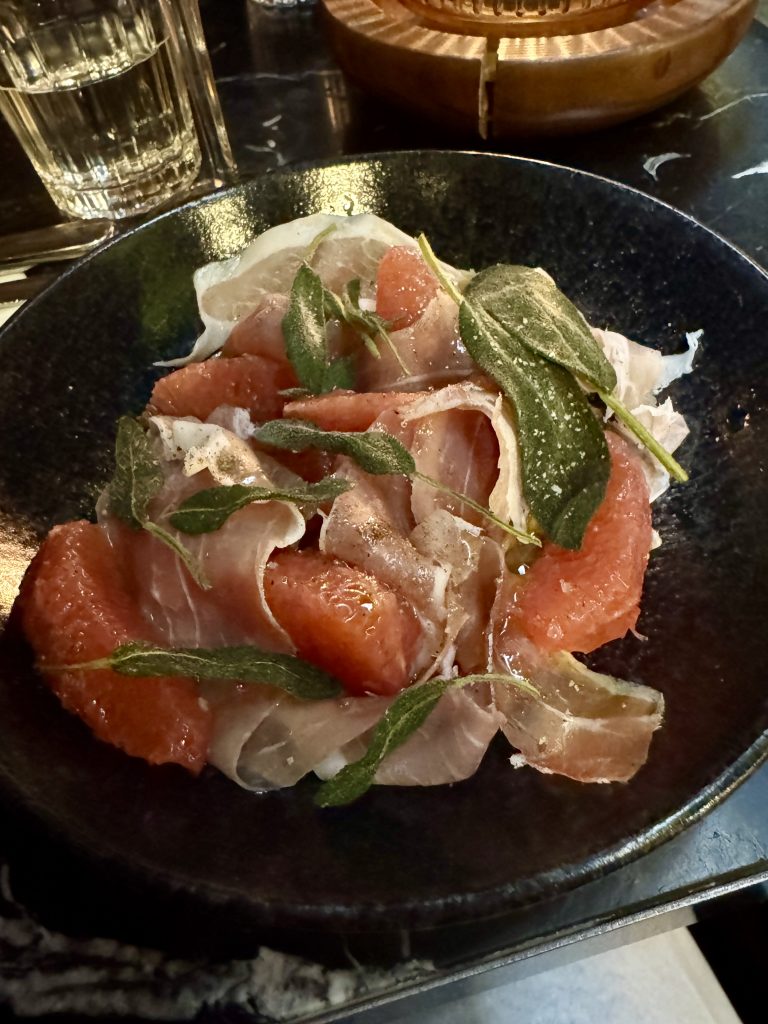 Prosciutto with Grapefruit
