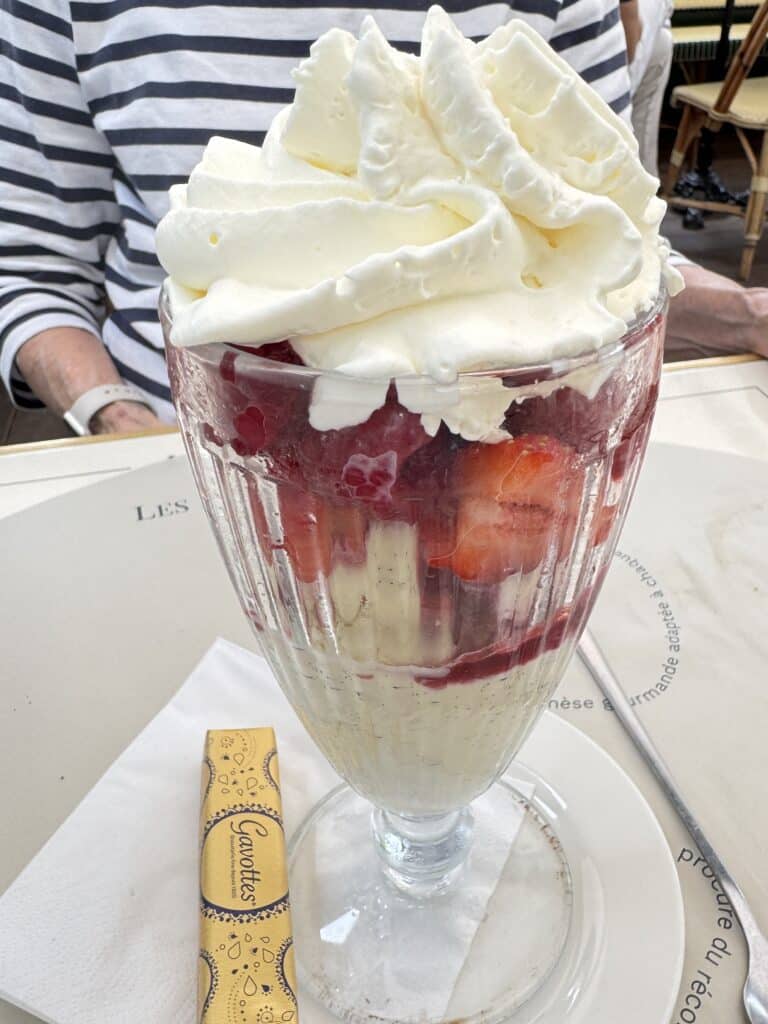 Ice Cream with Mixed Berries